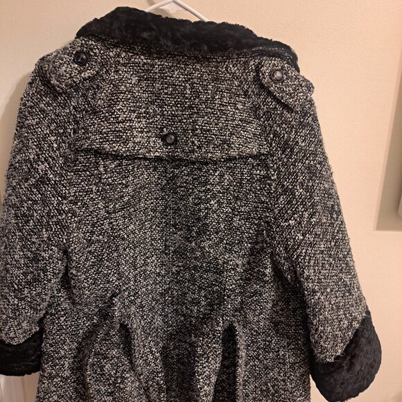 Women's LUII Black and White Jacket with Bell Sleeves - Picture 2 of 6